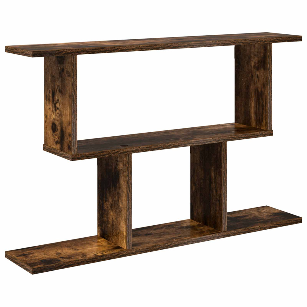 Produktbild för Vägg hylla Rökt ek 80 x 15 x 50,5 cm Konstruerat trä