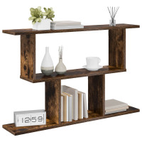 Produktbild för Vägg hylla Rökt ek 80 x 15 x 50,5 cm Konstruerat trä