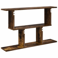Produktbild för Vägg hylla Rökt ek 80 x 15 x 50,5 cm Konstruerat trä