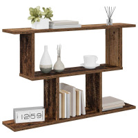 Produktbild för Vägg hylla Gammalt trä 80 x 15 x 50,5 cm Konstruerat trä