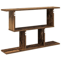 Produktbild för Vägg hylla Gammalt trä 80 x 15 x 50,5 cm Konstruerat trä