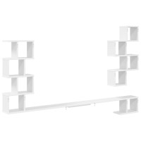 Produktbild för Väggmonterad TV-hylla Vit 180 x 15 x 94 cm Konstruerat trä