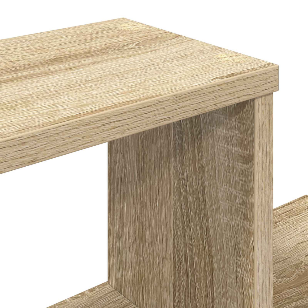 Produktbild för Väggmonterad TV-hylla Sonoma-ek 180 x 15 x 94 cm