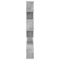 Produktbild för Väggmonterad TV-hylla Betonggrå 160 x 15 x 94 cm