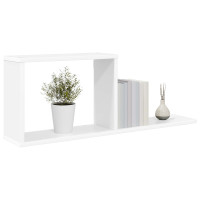 Produktbild för Flytande hyllor Vit 80 x 15 x 30 cm Konstruerat trä
