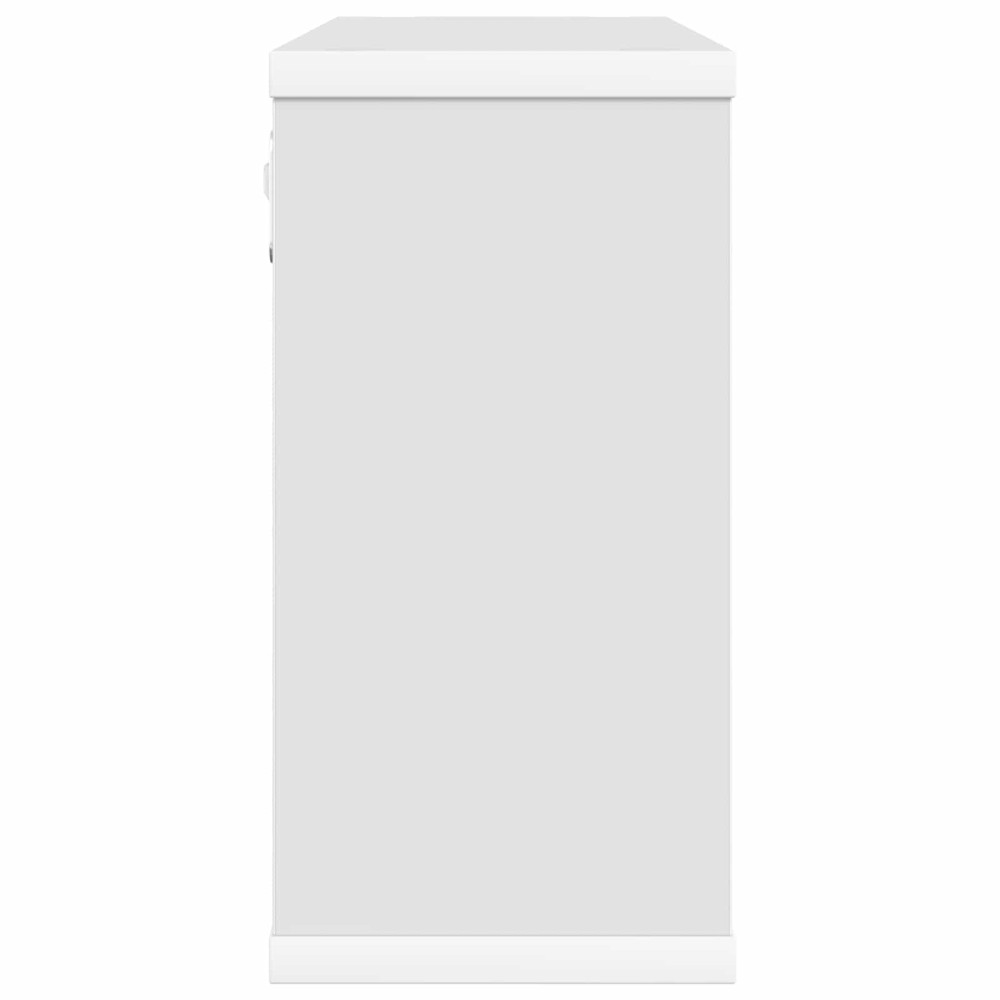 Produktbild för Flytande hyllor Vit 80 x 15 x 30 cm Konstruerat trä