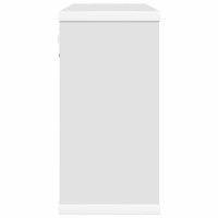 Produktbild för Flytande hyllor Vit 80 x 15 x 30 cm Konstruerat trä