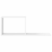 Produktbild för Flytande hyllor 2 pcs Vit 80 x 15 x 30 cm Konstruerat trä