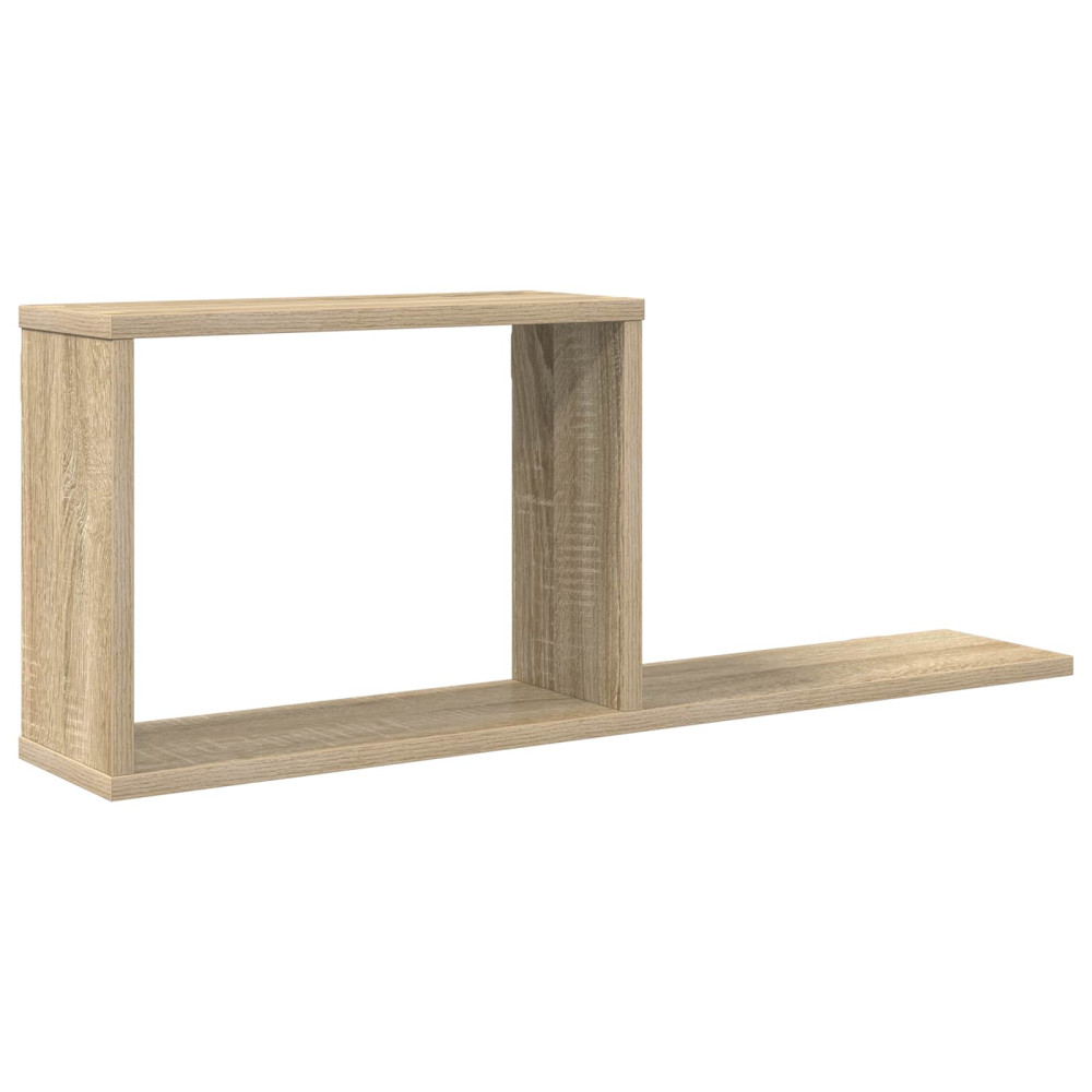 Produktbild för Flytande hyllor Sonoma-ek 80 x 15 x 30 cm Konstruerat trä