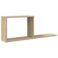 Produktbild för Flytande hyllor Sonoma-ek 80 x 15 x 30 cm Konstruerat trä