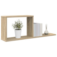 Produktbild för Flytande hyllor Sonoma-ek 80 x 15 x 30 cm Konstruerat trä