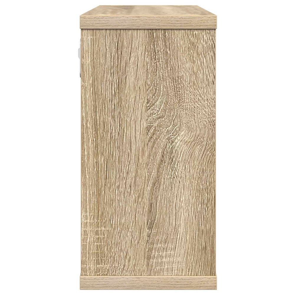 Produktbild för Flytande hyllor Sonoma-ek 80 x 15 x 30 cm Konstruerat trä