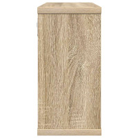 Produktbild för Flytande hyllor 2 pcs Sonoma-ek 80 x 15 x 30 cm Konstruerat trä