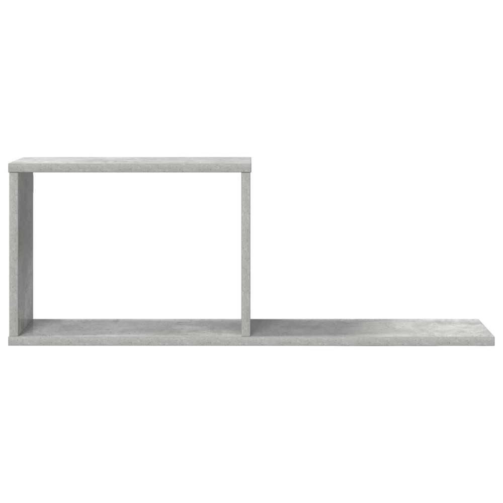 Produktbild för Flytande hyllor 2 pcs Betonggrå 80 x 15 x 30 cm Konstruerat trä