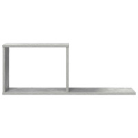 Produktbild för Flytande hyllor 2 pcs Betonggrå 80 x 15 x 30 cm Konstruerat trä