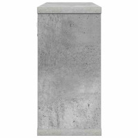 Produktbild för Flytande hyllor 2 pcs Betonggrå 80 x 15 x 30 cm Konstruerat trä