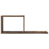 Produktbild för Flytande hyllor 2 pcs Rökt ek 80 x 15 x 30 cm Konstruerat trä