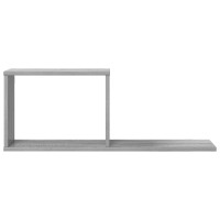 Produktbild för Flytande hyllor 2 pcs Grå Sonoma 80 x 15 x 30 cm