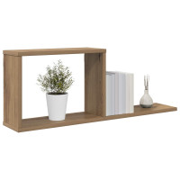 Produktbild för Flytande hyllor Artisan-ek 80 x 15 x 30 cm Konstruerat trä
