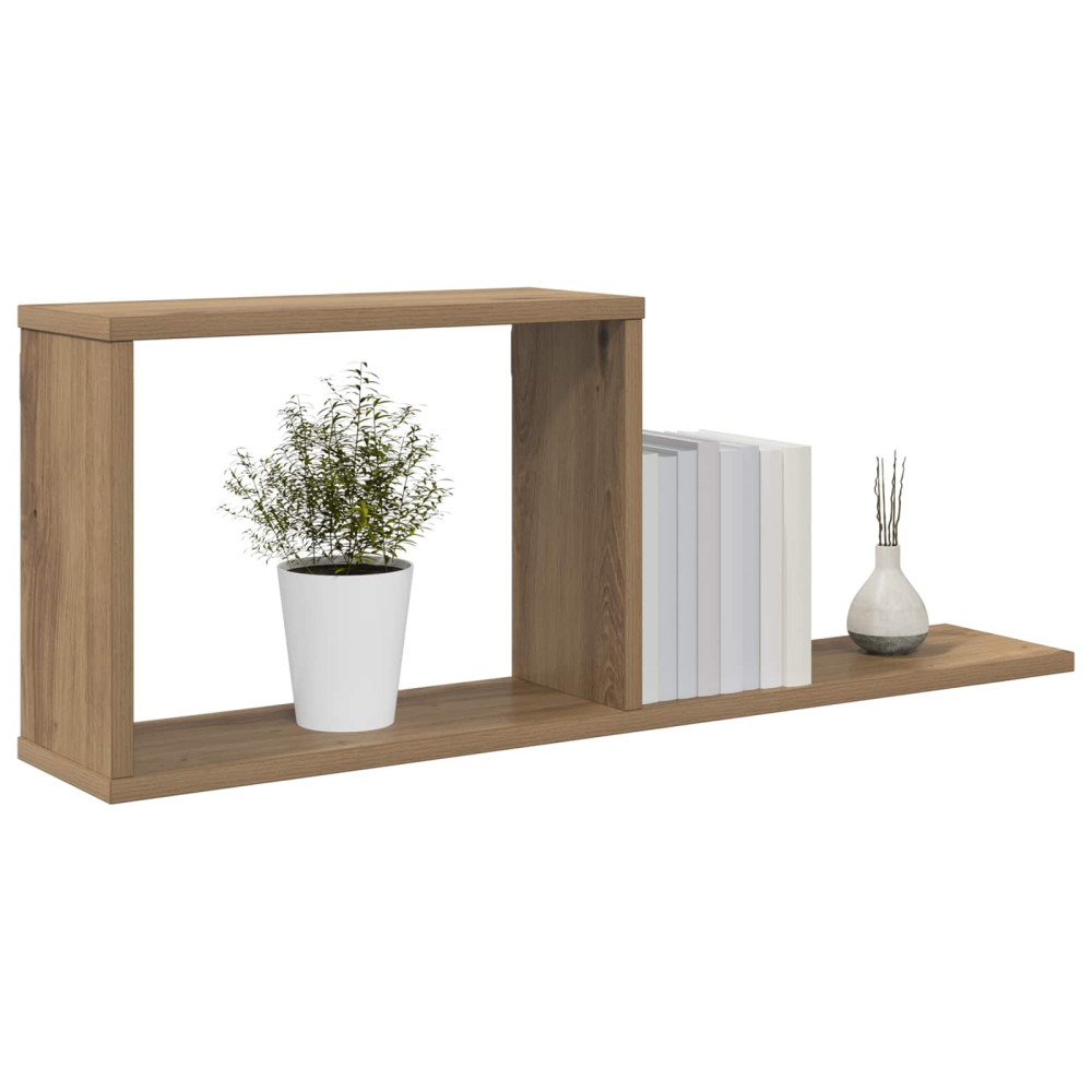 Produktbild för Flytande hyllor 2 pcs Artisan-ek 80 x 15 x 30 cm