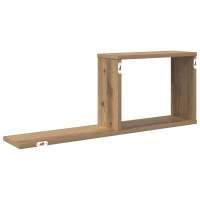 Produktbild för Flytande hyllor 2 pcs Artisan-ek 80 x 15 x 30 cm