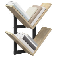 Produktbild för Väggflytande Hylla Sonoma-ek 43 x 15 x 47 cm Konstruerat trä