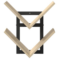 Produktbild för Väggflytande Hylla 2 pcs Sonoma-ek 43 x 15 x 47 cm