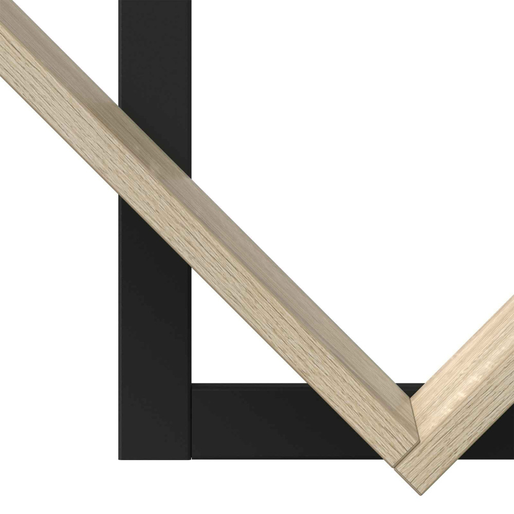 Produktbild för Väggflytande Hylla 2 pcs Sonoma-ek 43 x 15 x 47 cm