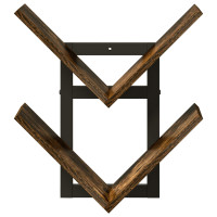 Produktbild för Väggflytande Hylla Rökt ek 43 x 15 x 47 cm Konstruerat trä
