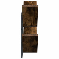Produktbild för Väggflytande Hylla Rökt ek 43 x 15 x 47 cm Konstruerat trä