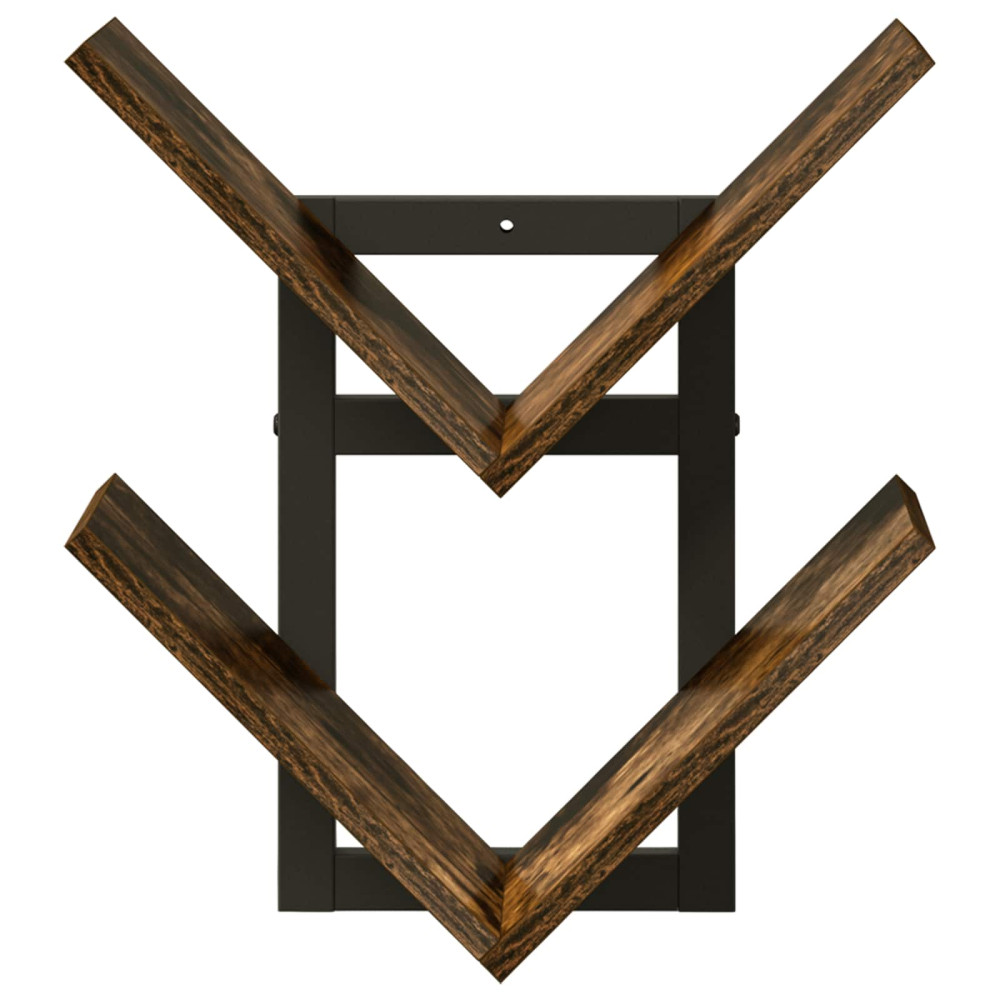 Produktbild för Väggflytande Hylla 2 pcs Rökt ek 43 x 15 x 47 cm