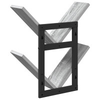 Produktbild för Väggflytande Hylla 2 pcs Grå Sonoma 43 x 15 x 47 cm