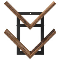 Produktbild för Väggflytande Hylla Gammalt trä 43 x 15 x 47 cm Konstruerat trä