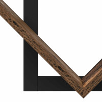 Produktbild för Väggflytande Hylla Gammalt trä 43 x 15 x 47 cm Konstruerat trä
