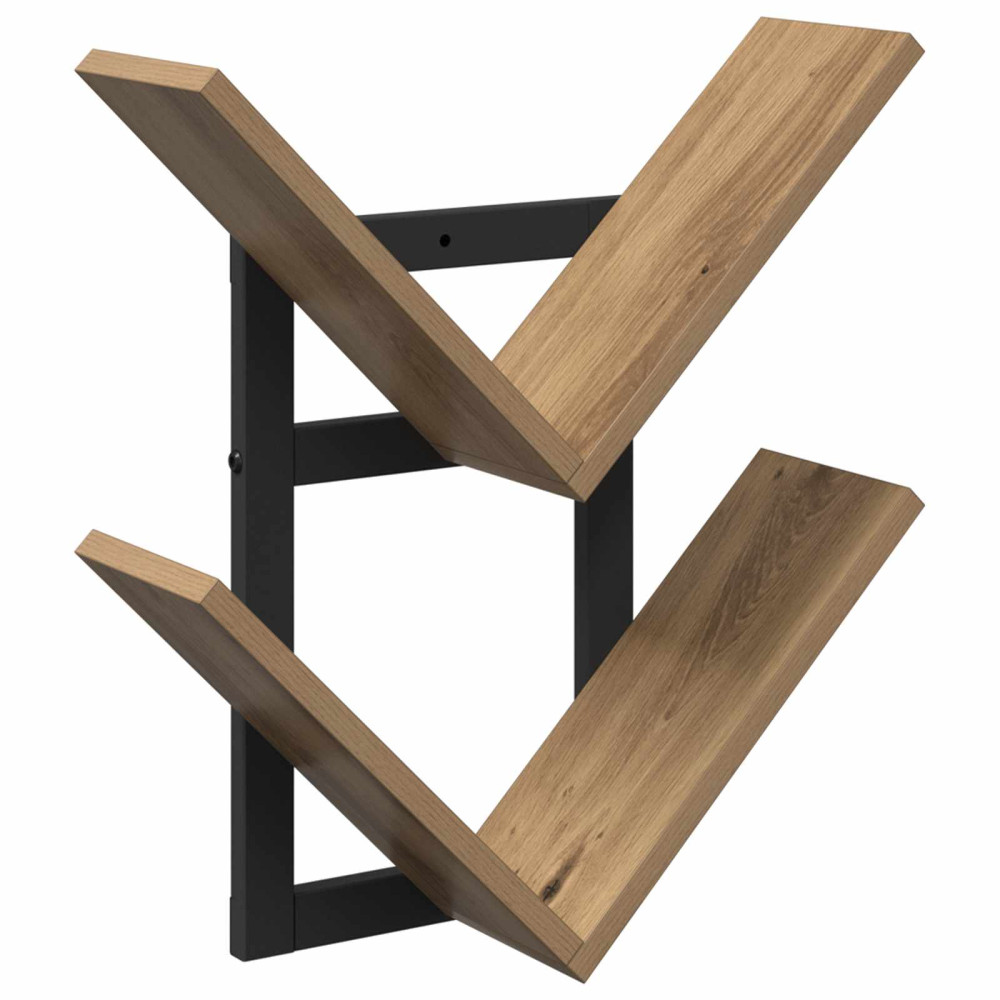 Produktbild för Väggflytande Hylla Artisan-ek 43 x 15 x 47 cm Konstruerat trä