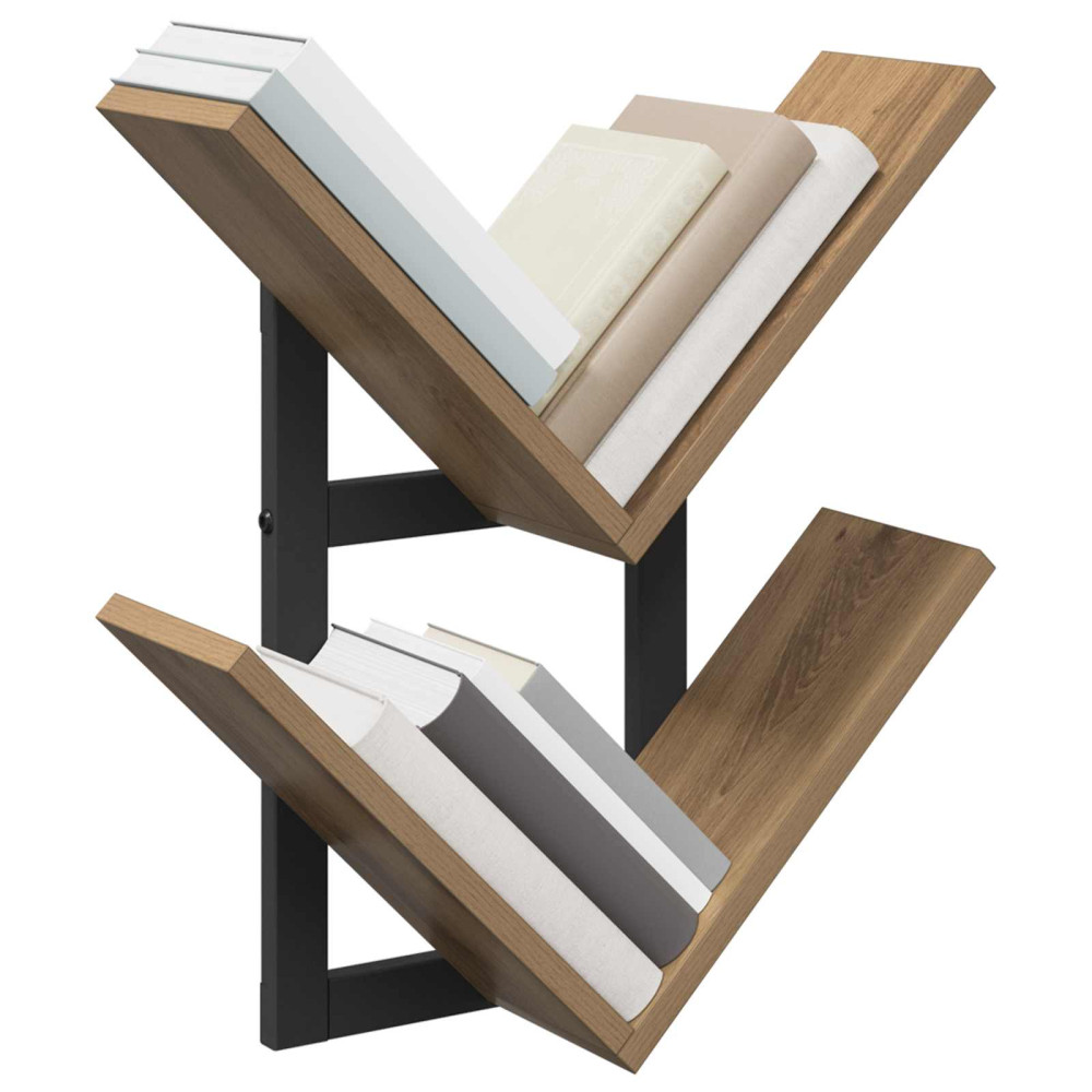 Produktbild för Väggflytande Hylla Artisan-ek 43 x 15 x 47 cm Konstruerat trä