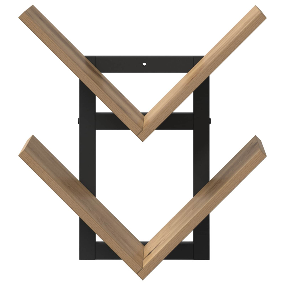 Produktbild för Väggflytande Hylla 2 pcs Artisan-ek 43 x 15 x 47 cm