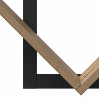 Produktbild för Väggflytande Hylla 2 pcs Artisan-ek 43 x 15 x 47 cm
