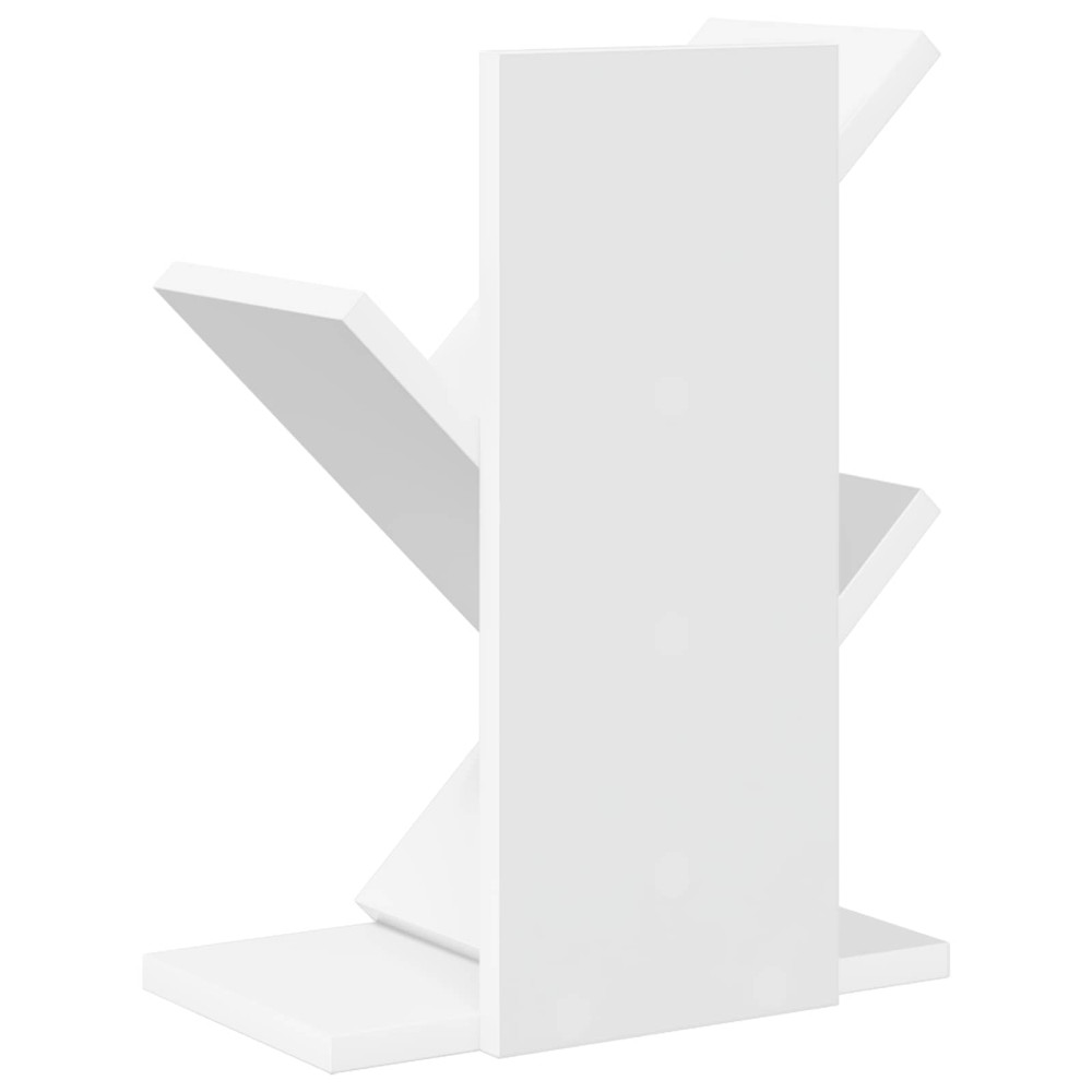 Produktbild för Trä Bokhylla 3-Tier 30 x 18 x 40 cm Konstruerat trä Vit