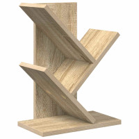 Produktbild för Trä Bokhylla 3-Tier 30 x 18 x 40 cm Konstruerat trä Sonoma-ek