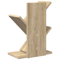 Produktbild för Trä Bokhylla 3-Tier 30 x 18 x 40 cm Konstruerat trä Sonoma-ek