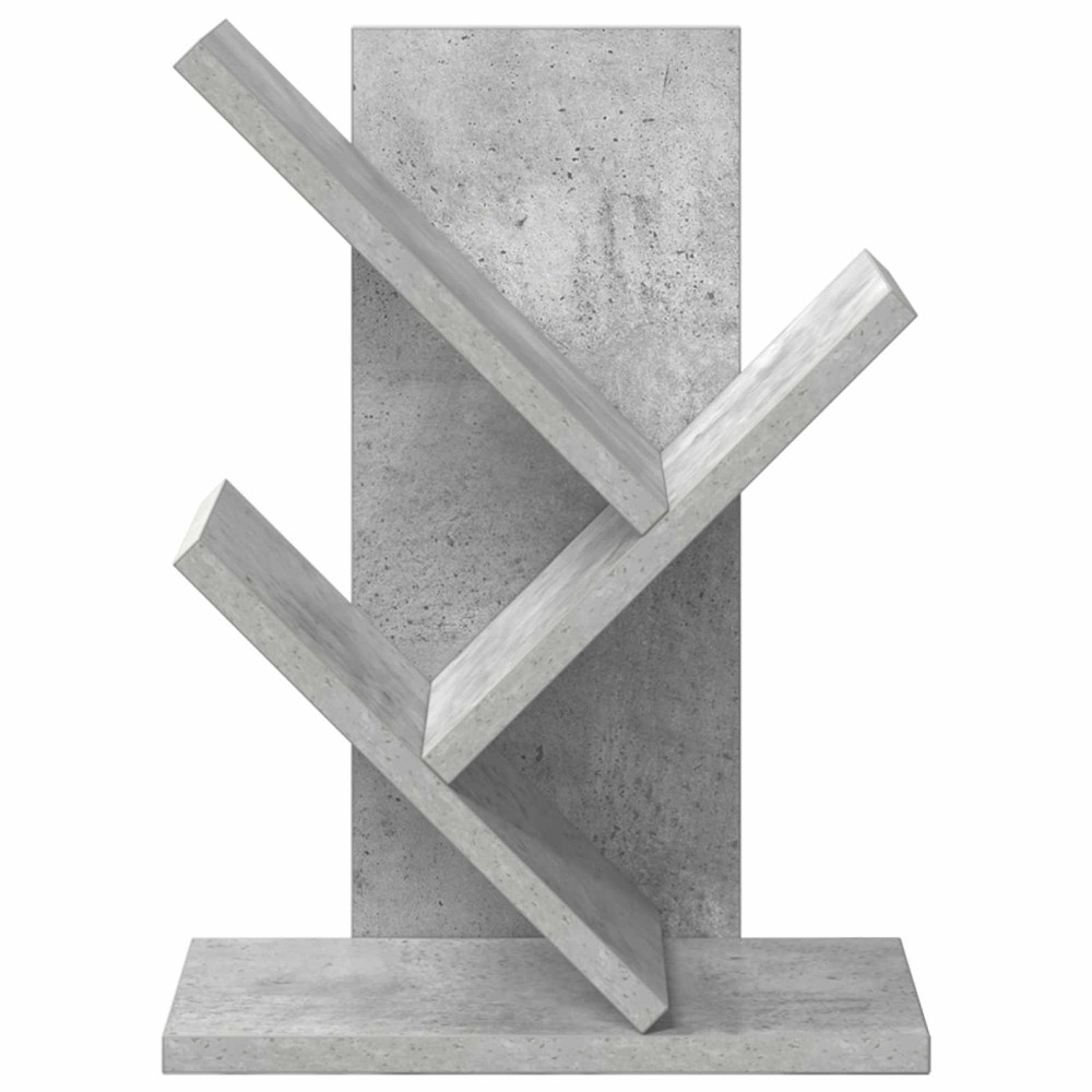 Produktbild för Trä Bokhylla 3-Tier 30 x 18 x 40 cm Konstruerat trä Betonggrå