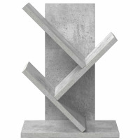 Produktbild för Trä Bokhylla 3-Tier 30 x 18 x 40 cm Konstruerat trä Betonggrå