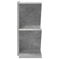 Produktbild för Trä Bokhylla 3-Tier 30 x 18 x 40 cm Konstruerat trä Betonggrå