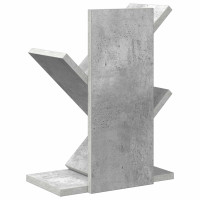 Produktbild för Trä Bokhylla 3-Tier 30 x 18 x 40 cm Konstruerat trä Betonggrå