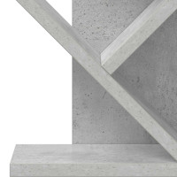 Produktbild för Trä Bokhylla 3-Tier 30 x 18 x 40 cm Konstruerat trä Betonggrå