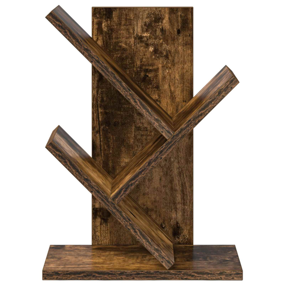 Produktbild för Trä Bokhylla 3-Tier 30 x 18 x 40 cm Konstruerat trä Rökt ek