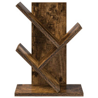 Produktbild för Trä Bokhylla 3-Tier 30 x 18 x 40 cm Konstruerat trä Rökt ek