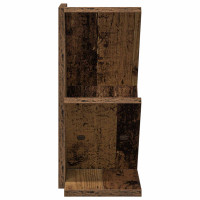 Produktbild för Trä Bokhylla 3-Tier 30 x 18 x 40 cm Konstruerat trä Gammalt trä