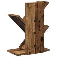 Produktbild för Trä Bokhylla 3-Tier 30 x 18 x 40 cm Konstruerat trä Gammalt trä
